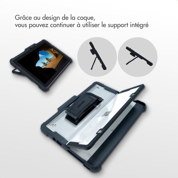 Accezz Coque Rugged avec support Microsoft Surface Go / Go 2 / Go 3 / Go 4 - Noir