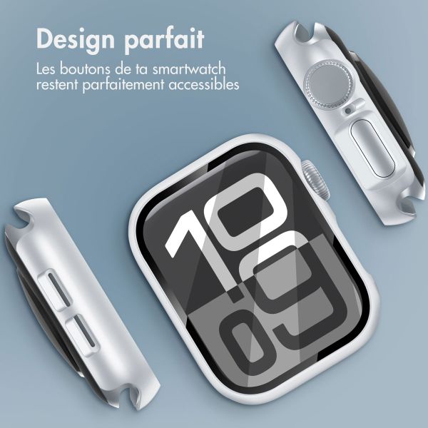imoshion Coque rigide à couverture complète Apple Watch 10 / 11 - 46 mm - Argent