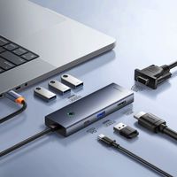 Baseus UltraJoy Concentrateur USB-C 7-in-1 - 4K 60Hz - Charge de 100 watts - Station d'accueil - Space Grey