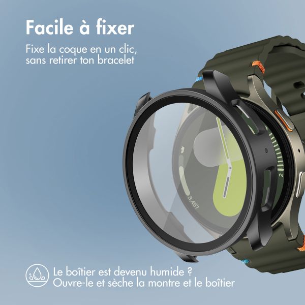 imoshion Coque rigide à couverture complète Samsung Galaxy Watch 7 - 40 mm - Noir