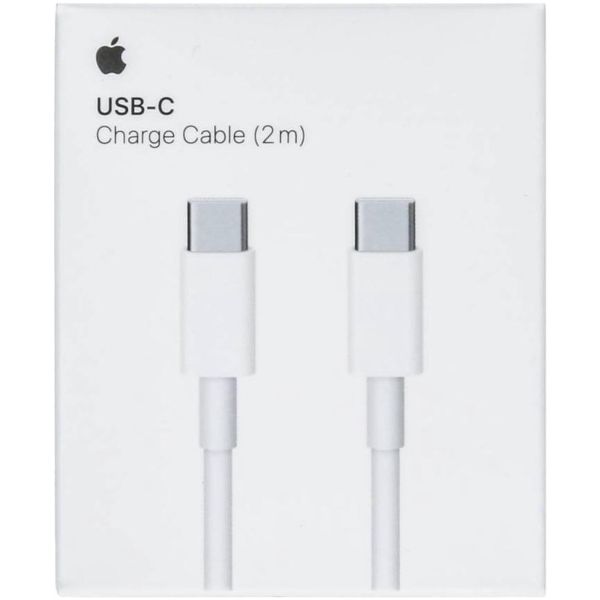 Apple Lot USB-C | Adaptateur secteur USB-C 20 watts + Câble de charge USB-C vers USB-C - 2 mètres - Blanc