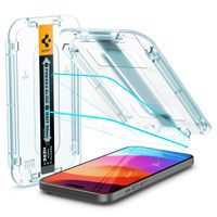 Spigen Protection d'écran en verre trempé GLAStR Fit + Applicator 2-pack Apple iPhone 16 Plus / 15 Plus