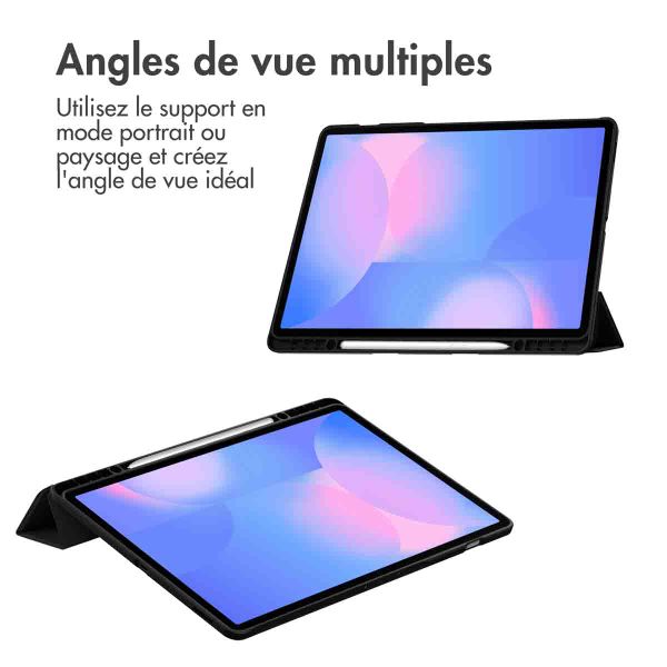 imoshion Coque tablette rigide Trifold Samsung Galaxy Tab S10 FE Plus - Noir