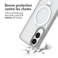 Accezz Coque Ring Stand avec MagSafe Samsung Galaxy S25 Edge - Gris