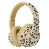 imoshion Casque pour enfants - Édition Spéciale - Bluetooth LED - Casque sans fil + câble AUX - Léopard