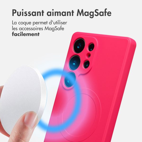 imoshion Coque Couleur avec MagSafe Samsung Galaxy S25 Ultra - Neon Pink