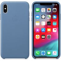 Apple Coque Leather iPhone Xs Max - Cornflower