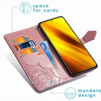 imoshion Etui de télephone Mandala Xiaomi Poco X3 (Pro) - Rose Doré