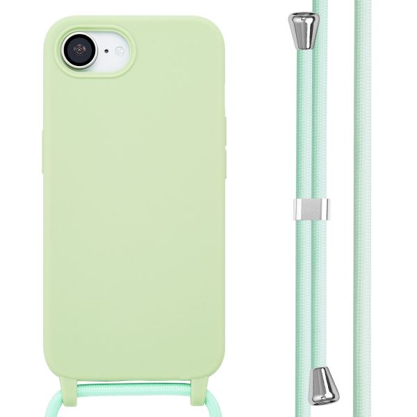 imoshion Coque en silicone avec cordon iPhone 16e - Vert