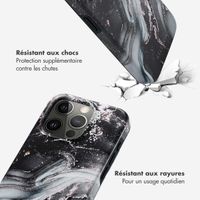 Selencia Coque arrière Vivid Apple iPhone 15 Pro - Chic Marble Black