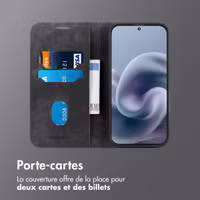 imoshion Étui de téléphone portefeuille Slim Motorola Moto G86 Power - Noir