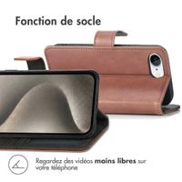 imoshion Étui de télephone portefeuille de luxe Apple iPhone 17e / 16e - Marron