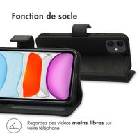 imoshion Étui de téléphone portefeuille Luxe iPhone 11 - Noir