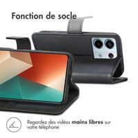 imoshion Étui de télephone portefeuille Xiaomi Redmi Note 13 Pro (5G) / Poco X6 - Noir