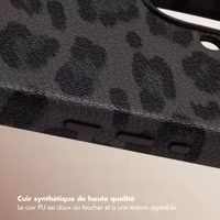 Selencia Coque Sabi imprimé panthère avec MagSafe Apple iPhone 17 - Midnight Black