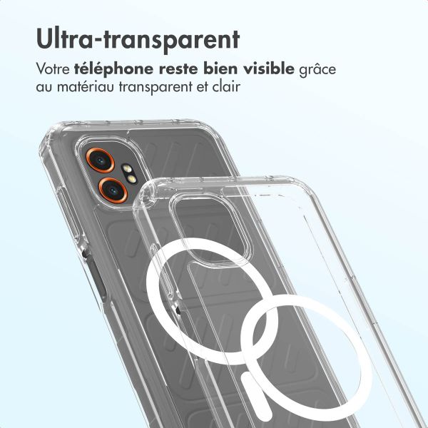 Accezz Coque arrière Xtreme Impact avec MagSafe Samsung Galaxy Xcover 7 Pro - Transparent