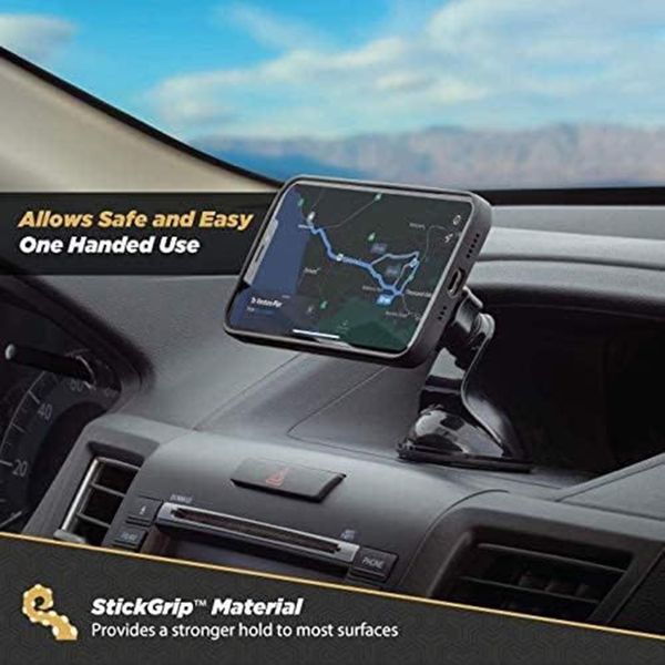 Scosche Support de téléphone MagicMount™ pour voiture - Magnétique - Tableau de bord / Pare-brise - Noir