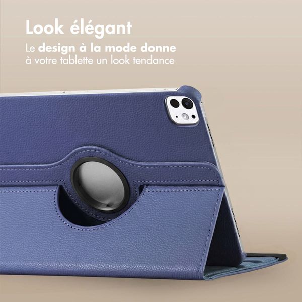 imoshion Coque tablette rotatif à 360° Apple iPad Air 11 pouces (2026) M4 / (2025) M3 / (2024) M2 / Air 5 (2022) / Air 4 (2020) / Pro 11 (2018/2020) - Bleu foncé