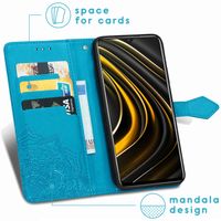 imoshion Etui de téléphone Mandala Xiaomi Poco M3 - Turquoise