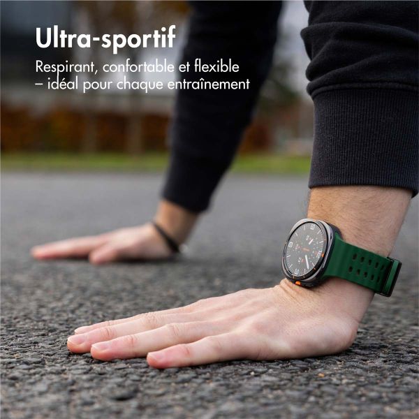 imoshion Bracelet Ocean en silicone Samsung Galaxy Watch Ultra (2024/2025) - Vert foncé