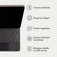 Accezz Clavier Bluetooth magnétique Apple iPad Pro 13 (2025) M5 / (2024) M4 - QWERTY / NL - Noir