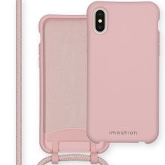 imoshion Coque de couleur avec cordon amovible Apple iPhone X / Xs - Rose