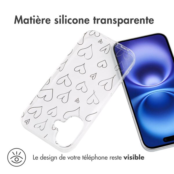 imoshion Coque Design Apple iPhone 16 - Hearts