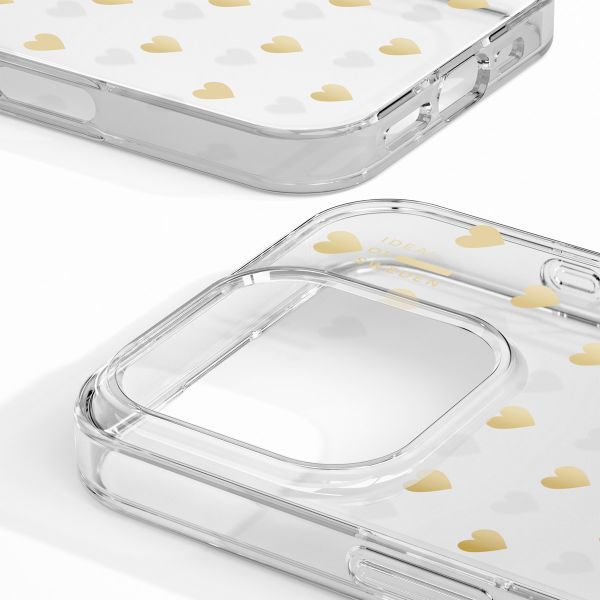 iDeal of Sweden Coque Clear iPhone 16 Pro - Golden Hearts