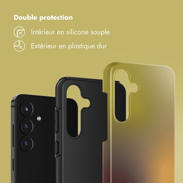 Selencia Coque arrière Vivid Samsung Galaxy S25 FE - Gradient Olive Dust