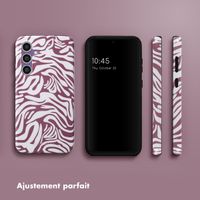 Selencia Coque arrière Vivid Samsung Galaxy S23 FE - Trippy Swirl Dark Rose