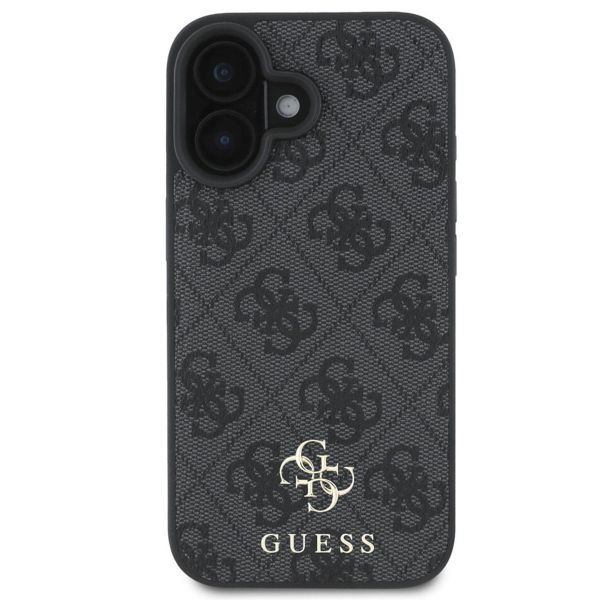 Guess Coque 4G Metal Logo MagSafe iPhone 16 - Noir