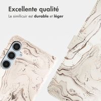 imoshion Étui de télephone portefeuille Design Samsung Galaxy A35 - Sandy Marble