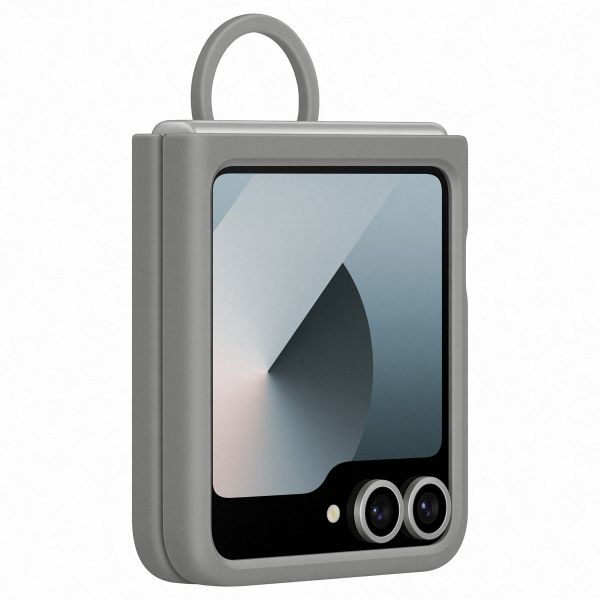 Samsung Original Coque en silicone Ring Samsung Galaxy Z Flip 6 / Flip 7 FE - Gray