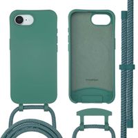 imoshion Coque arrière Color avec cordon amovible et MagSafe Apple iPhone 16e - Vert foncé