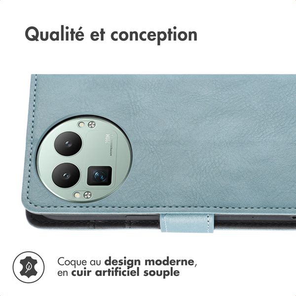 imoshion Étui de télephone portefeuille de luxe Realme GT 8 Pro - Bleu clair