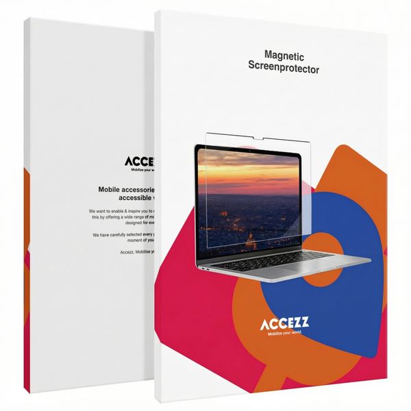 Accezz Protecteur d'écran magnétique Apple MacBook Air 13 pouces (2022 / 2024 M3 / 2025 M4 / 2026 M5)