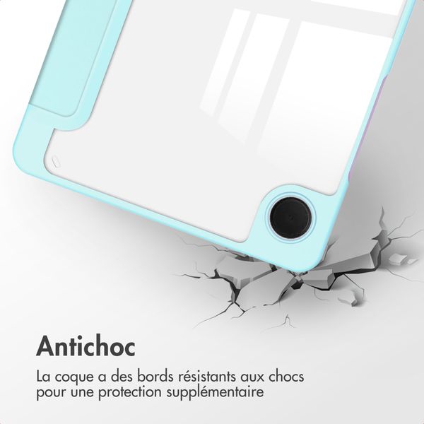 imoshion Coque tablette rigide Trifold Samsung Galaxy Tab A11 Plus - Bleu clair