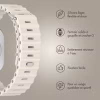 Accezz Bracelet Ocean Apple Watch Series 1 - 11 / SE / Ultra (44/45/46/49 mm) - Lumière stellaire