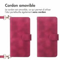 imoshion Etui de télephone portefeuille avec cordon Motorola Edge 70 Fusion - Rouge