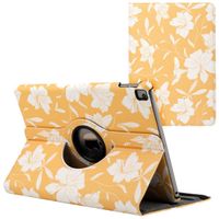 imoshion Coque tablette Design rotatif à 360° iPad 9 (2021) / iPad 8 (2020) / iPad 7 (2019) 10.2 pouces - Yellow Flowers