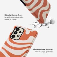 Selencia Coque arrière Vivid Tough Samsung Galaxy A33 - Dream Swirl Orange