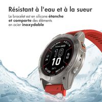 imoshion Bracelet QuickFit® en silicone  - Connexion Garmin 26 mm - Rouge