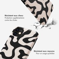 Selencia Coque arrière Vivid Apple iPhone 11 - Art Wave Black