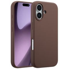 Accezz Coque Liquid Silicone avec MagSafe Apple iPhone 17 - New Tea Brown