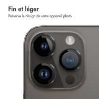 imoshion ﻿Lot de 2 protections d'objectif de caméra Apple iPhone 14 Pro / 14 Pro Max - Gris