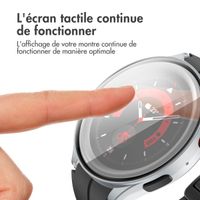 imoshion Coque rigide à couverture complète Samsung Galaxy Watch 5 44 mm - Argent