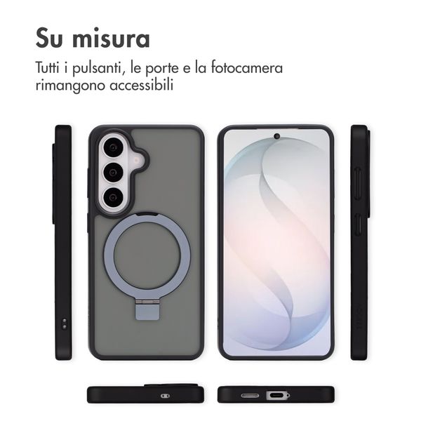 Accezz Coque Ring Stand avec MagSafe Samsung Galaxy S26 - Noir