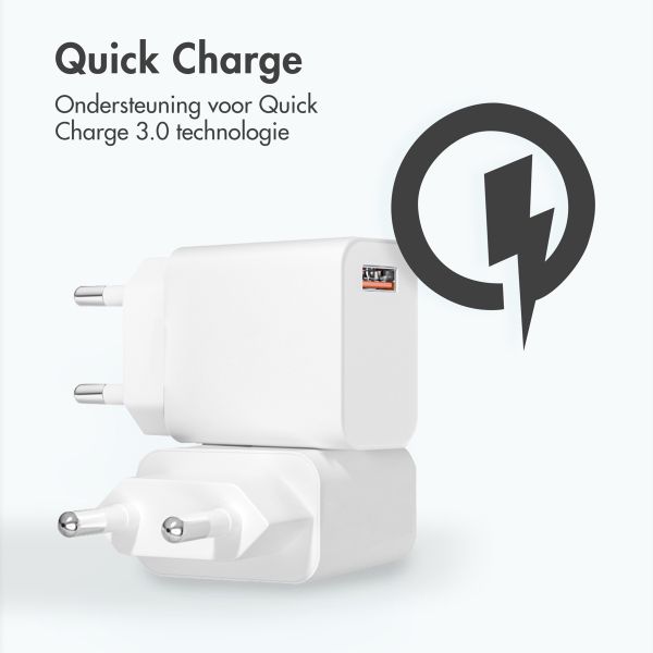 imoshion Adaptateur secteur 18 watts | USB-A - Blanc