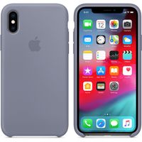 Apple Coque en silicone iPhone Xs / X - Lavender Gray