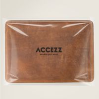 Accezz Leather Pochette ordinateur Apple MacBook 14 pouces - Cognac